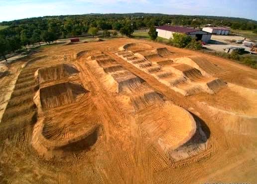 Aerial of finished MX track